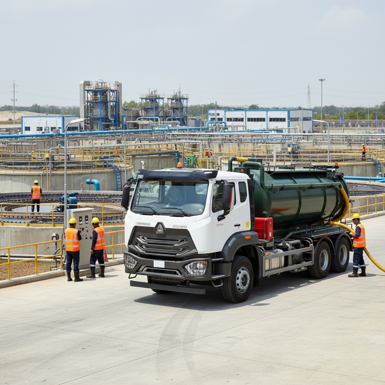 Picture of Sinotruk N Series Vacuum Tanker, 400, 6x4, 5000USG