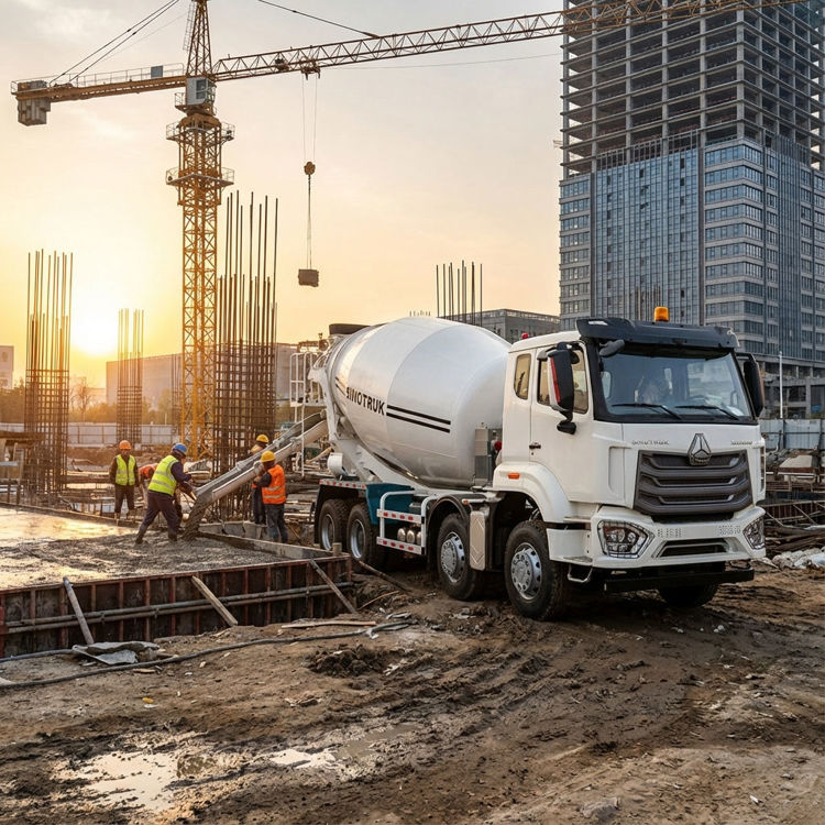 Picture of Sinotruk N Series Concrete Mixer, 440, 8x4, 12CuM